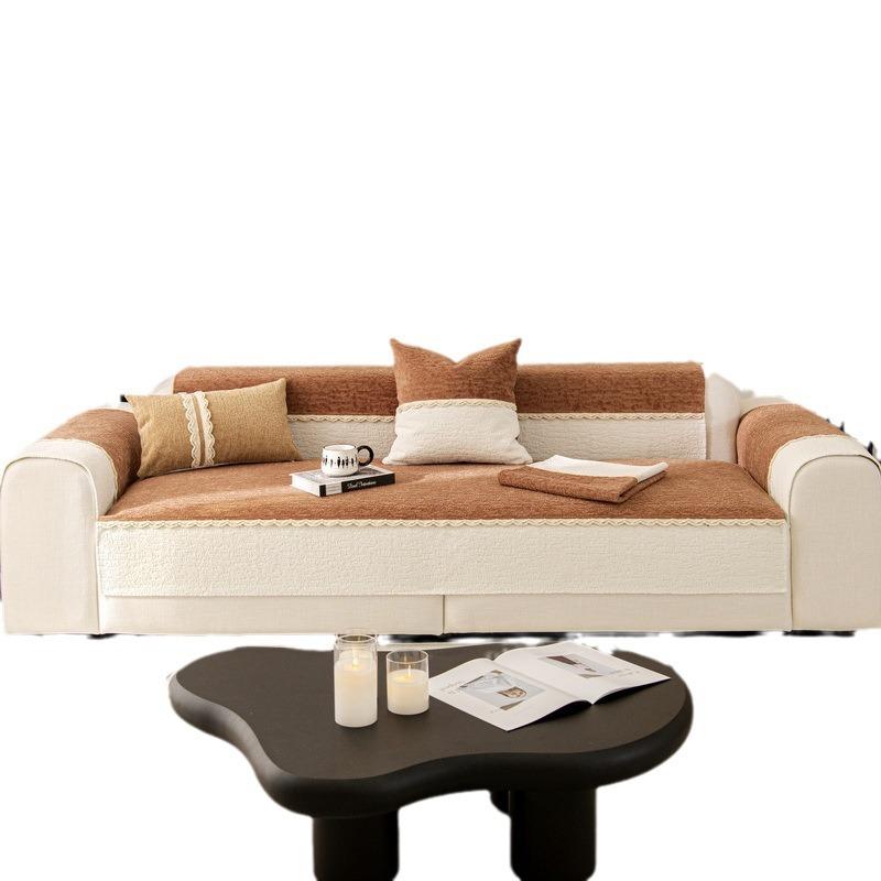 Light Luxury Sofa Cushion, New Four-Season Universal Non-Slip Seat Cushion, Autumn And Winter Advanced Leather Sofa Cover Towel