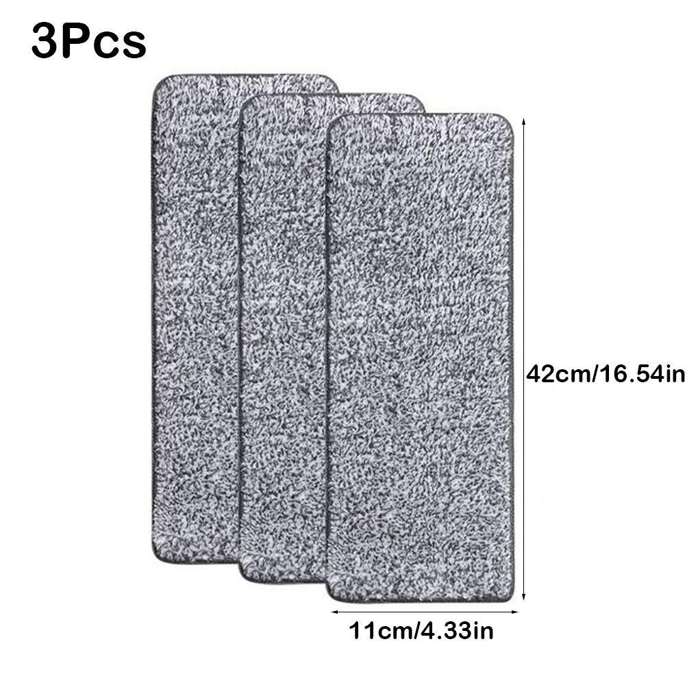 3 шт. Сменная ленивая швабра из микрофибры, Аксессуары для швабры, Прочная сменная насадка для швабры