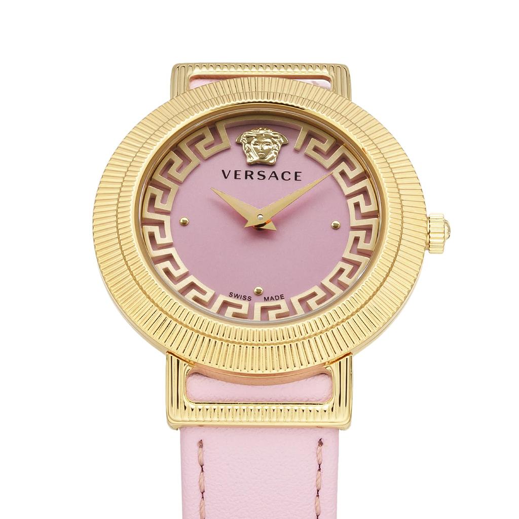 Watch GRECA CHIC Pink Dial Quartz Daily Waterproof Sapphire Glass 36mm VE3D00222 Pink [Versace] Women's [Item]