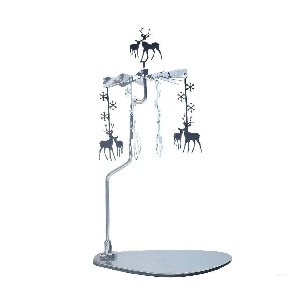 С вращающейся подставкой-подсвечником из нержавеющей стали, подсвечник для чайной свечи, романтический вращающийся подсвечник, подарок