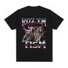 Rizz Em with The Tism Autism Racoon Tshirt Summer Casual Fashion Short Sleeve T-shirt Women's T-shirt