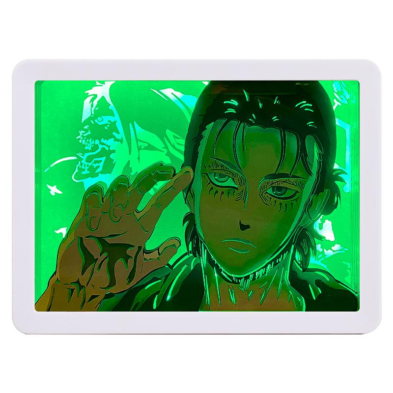 Световой короб в стиле аниме «Любовь», светодиодный ночник, 3D резьба по бумаге, теневой ящик, рамка, Usb прикроватная лампа, декор комнаты, настенное искусство, подарок на день Святого Валентина