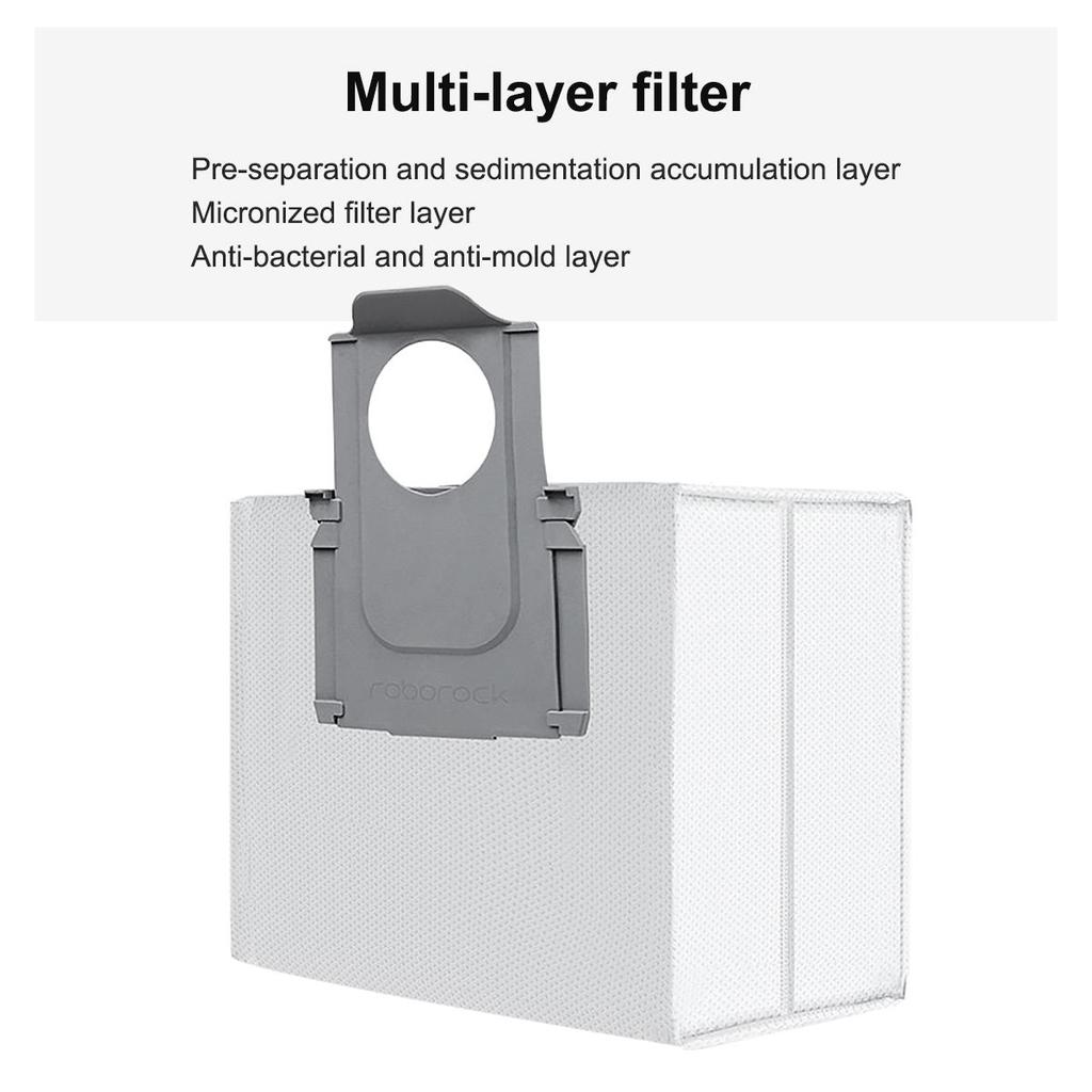 Мешок для пыли для робота-пылесоса. Совместим с XiaoMi Roborock S7 MaxV Ultra/Q5+/Q7+, Q7 Max+, T8.