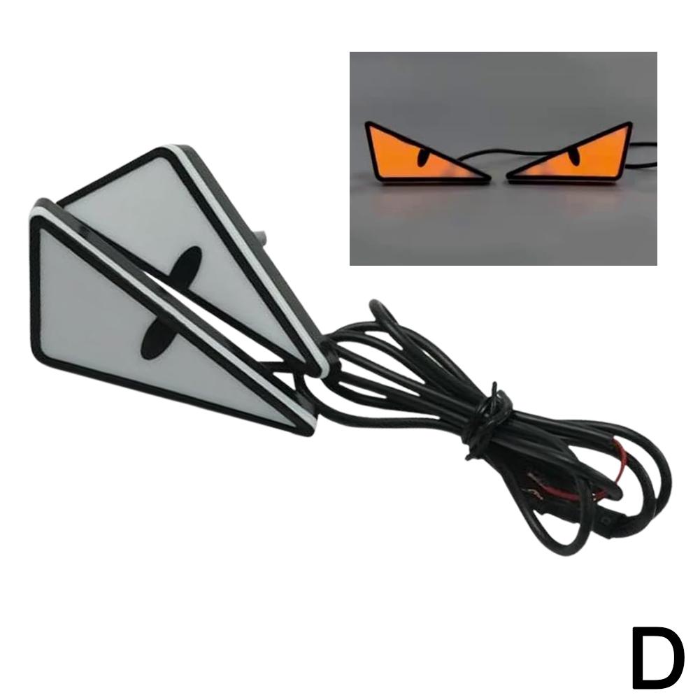 Motorcycle Triangle Demon Eyes On Flashing Lights Modified Motorcycle Trim Accessories Universal Motorcycle LED Demon Eye