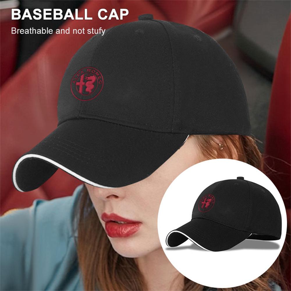 BBDJ3 1pc Embroidery For Alfa Romeo Car Logo Baseball Caps Snapback Cap Female Male Visors Sun Hat Unisex Adjustable Hats Accessories