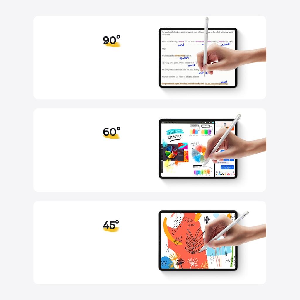 Baseus Pro-Active Stylus for iPad - Enhanced Precision, White