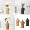 Искусственный ротанг плетеные цветочные вазы для сухоцветов держатель имитация плетеной вазы контейнер для фермерских домов центральные украшения декор