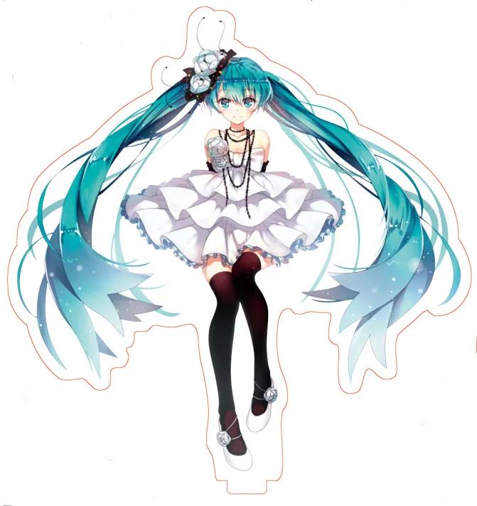 29 Types Hatsune Miku Anime Figure 16Cm Acrylic Key Chain Ornaments Gifts Pendant Buckle Two-Sided Hatsune Miku Model TOYS Gift