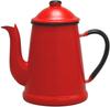 Noda Horo Kettle Enamel for Gas Fire Only Narrow Mouth Made In Japan Rumble Pot Red 1.7L LB-1.7PR