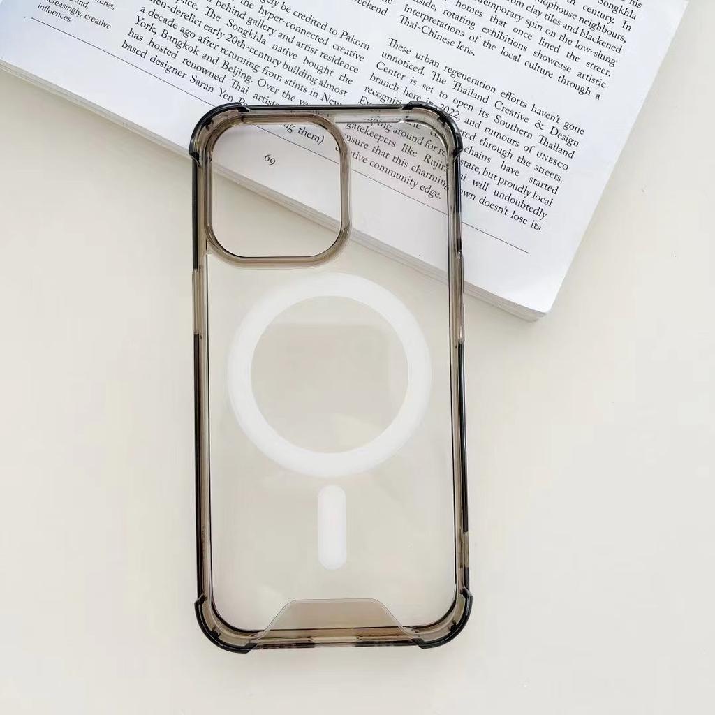 Подходит для IPhone 16 Мобильный телефон Коробка Цвет Прозрачный Четыре угла Защита от острых краев Диск Apple 14 Частичная полная защита Защитный чехол