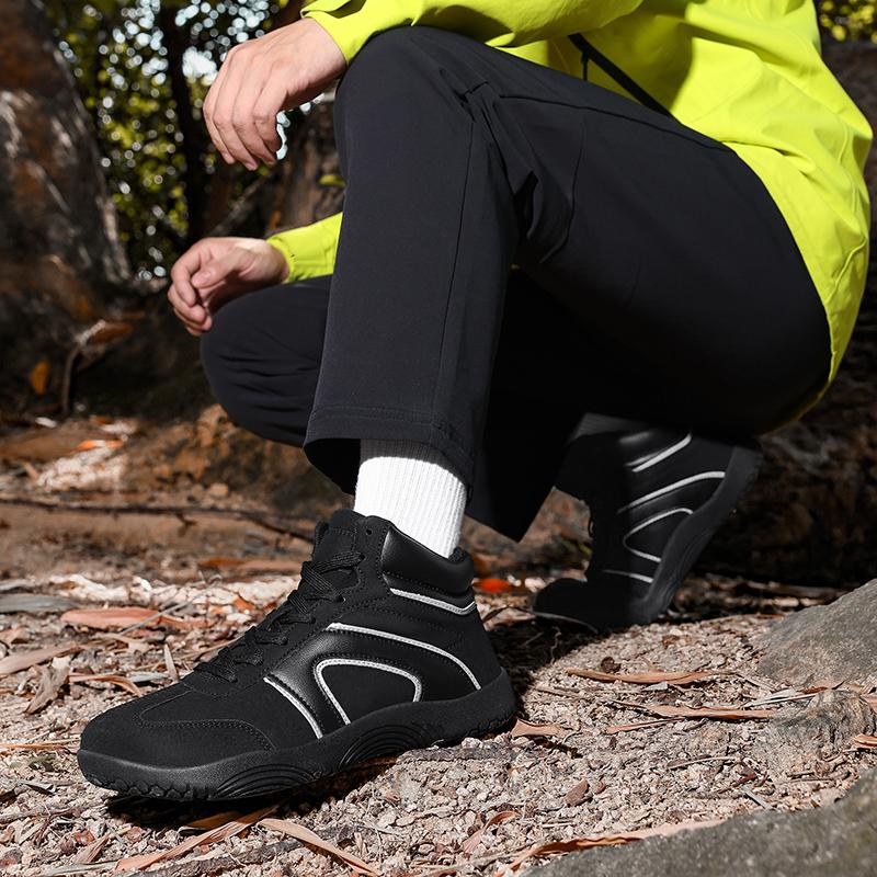 Женские спортивные кроссовки для бега с высоким верхом, эластичные повседневные кроссовки, модные кроссовки на шнуровке для бега трусцой и ходьбы для мужчин, противоскользящие