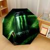 Печать Monster Energy 8?Автоматический зонт с ребрами, ветрозащитный, легкий, складной, для путешествий на открытом воздухе