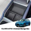 Car Center Console Organizer Armrest Storage Box Tray Container Pallet Accessories Parts For BYD ATTO 3 Yuan Plus 2022 2023 2024