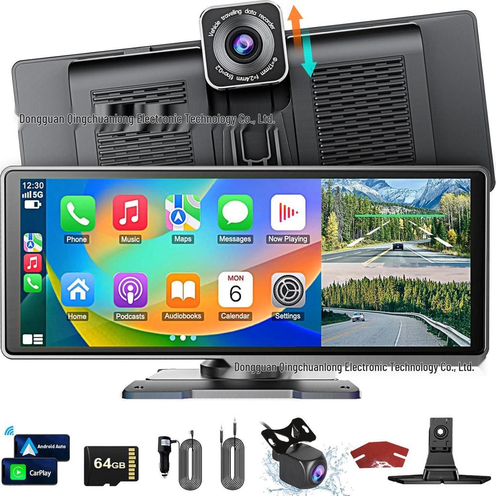10.26" Навигация CarPlay и 4K Двойная видеорегистратор с изображением заднего вида