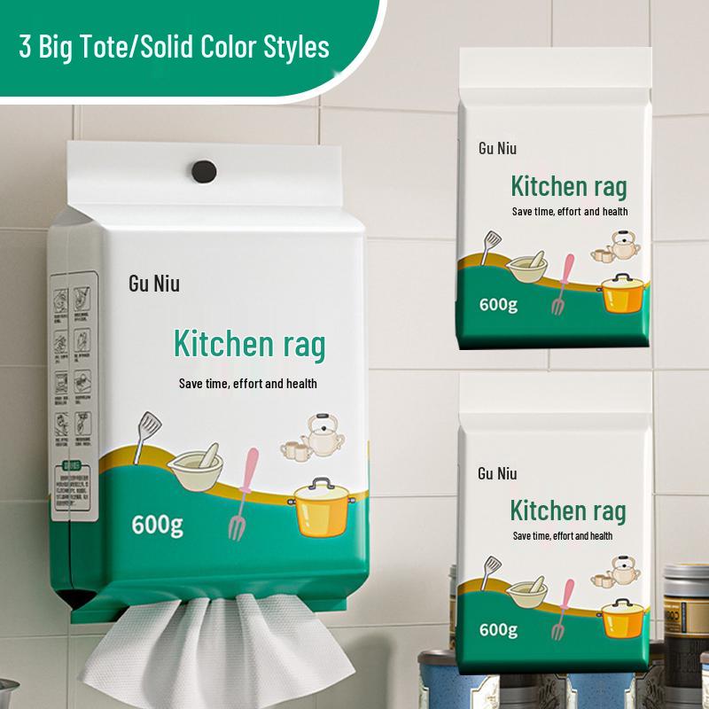 Утолщенная двусторонняя одноразовая швабра для мытья посуды для сухой и влажной уборки