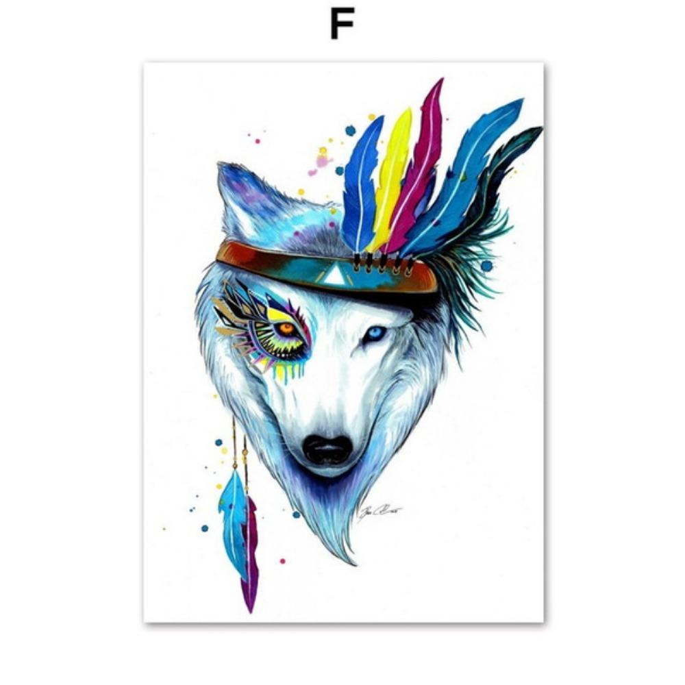 Скандинавское абстрактное искусство на стене с изображением животных, картины на холсте, постеры, напечатанные на стенах, для украшения гостиной дома