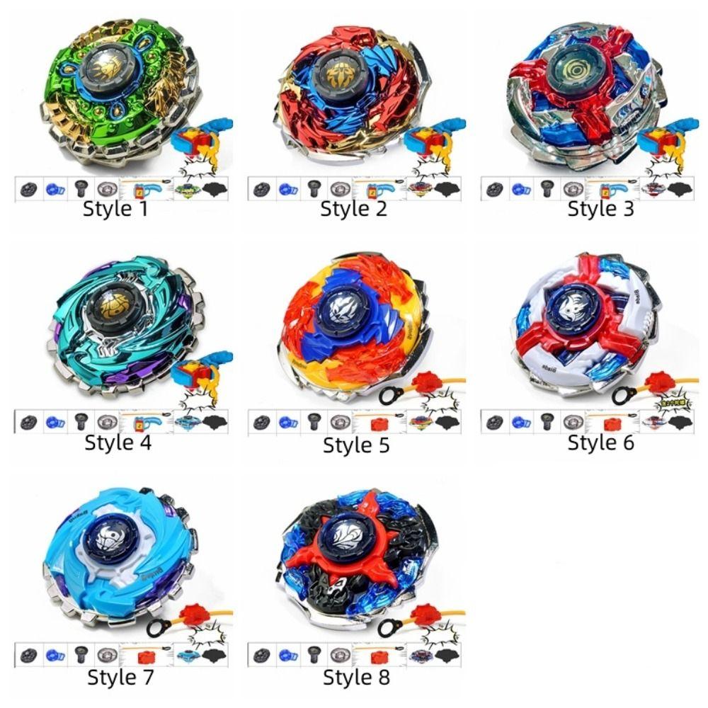 С пусковой установкой Гироскоп Игрушки Двухслойный волчок Игрушки для улицы Металлический гироскоп Игрушка для мальчиков и девочек