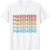 Винтажная ретро-футболка Mariners, забавная подарочная одежда, графические футболки, женская одежда, топы, рубашки, женская одежда