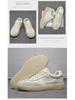 2025 Мужские повседневные кроссовки из белой кожи в стиле ретро — легкие, дышащие, с мягкой подошвой