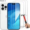 Tempered Glass - for iPhone 15 Pro Max - 3 Pieces - 9H Protection - Shockproof - Easy Installation