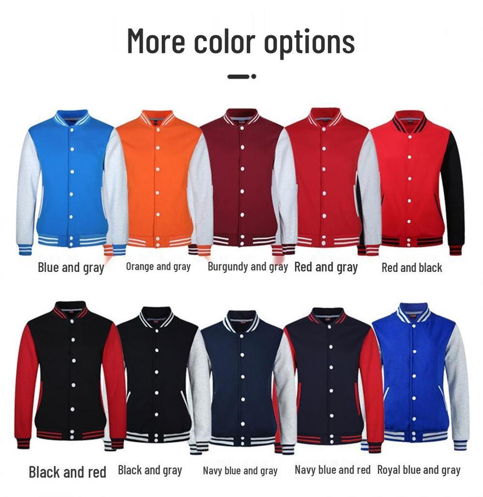 Унисекс Колледжная Бейсбольная Куртка – Индивидуальная Печать для Групп и Организаций, Лонгслив для Мероприятий и Вечеринок