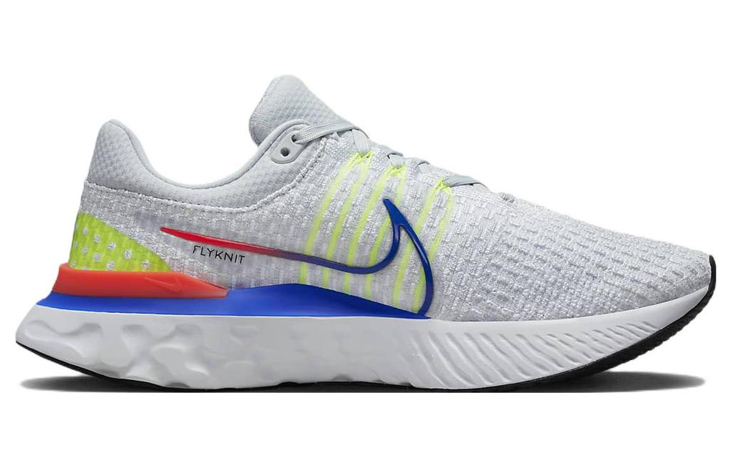 Nike React Infinity Run Flyknit 3 Чистый платиновый Синий гонщик DX3353-001