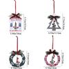Round Christmas Decoration Decorative Christmas Wooden Pendant Navidad Gift   DIY
