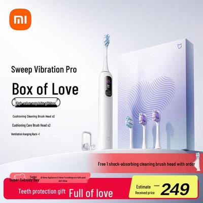 Электрическая зубная щетка Mijia Sonic Vibration Pro - Подарочная коробка 'Любовь' вилка CN (адаптер в комплекте)