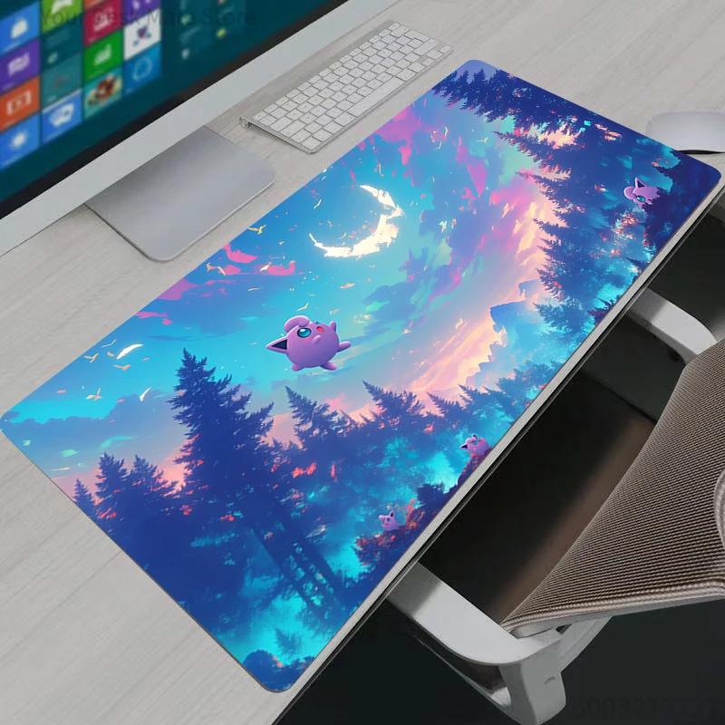 Mouse pad Computer Speed type carpet mat for esports Pokemon Pikachu players Laptop Keyboard Mousepad Office Desk Mat