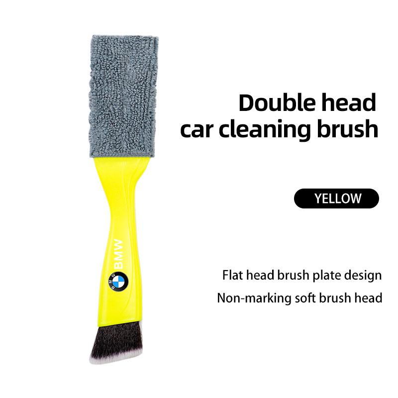 SNLL4 Car Cleaning Tools Air Conditioning Air Outlet Cleaning Dust Removal Soft Brush Emblem For BMW M G80 G06 G07 G42 G14 G15 F82
