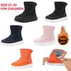 Children's Winter Plush Snow Boots with Magic Tape