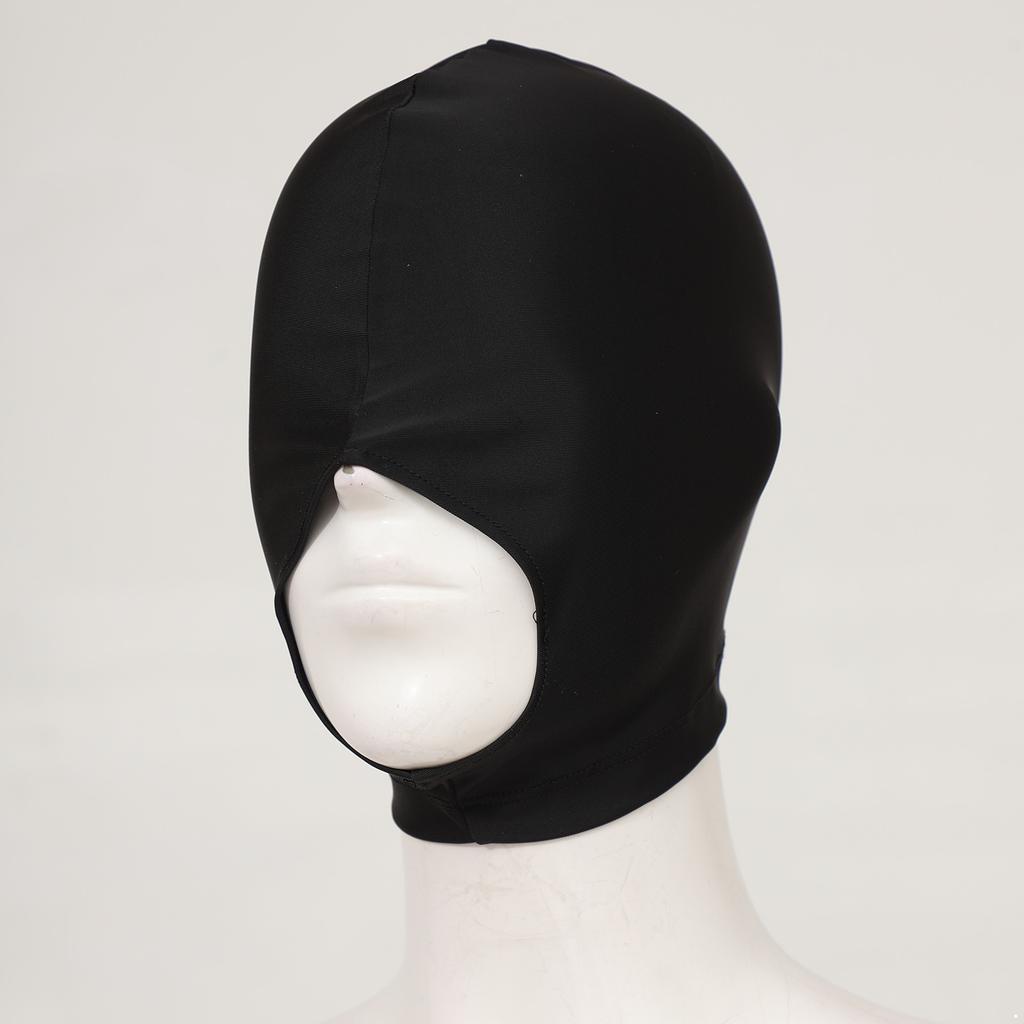 Взрослая косплей-балаклава - Черная маска на все лицо с сетчатыми вырезами, эластичный капюшон для Хэллоуина и использования на мотоцикле