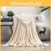 Oversized Simple Solid Color Soft Plush Blanket For Napping Sofa And Bedroom Use