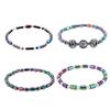 Magnetic Bracelet Delicate Pain Relief Jewelry Colorful Beaded Magnet Therapeutic Bangle