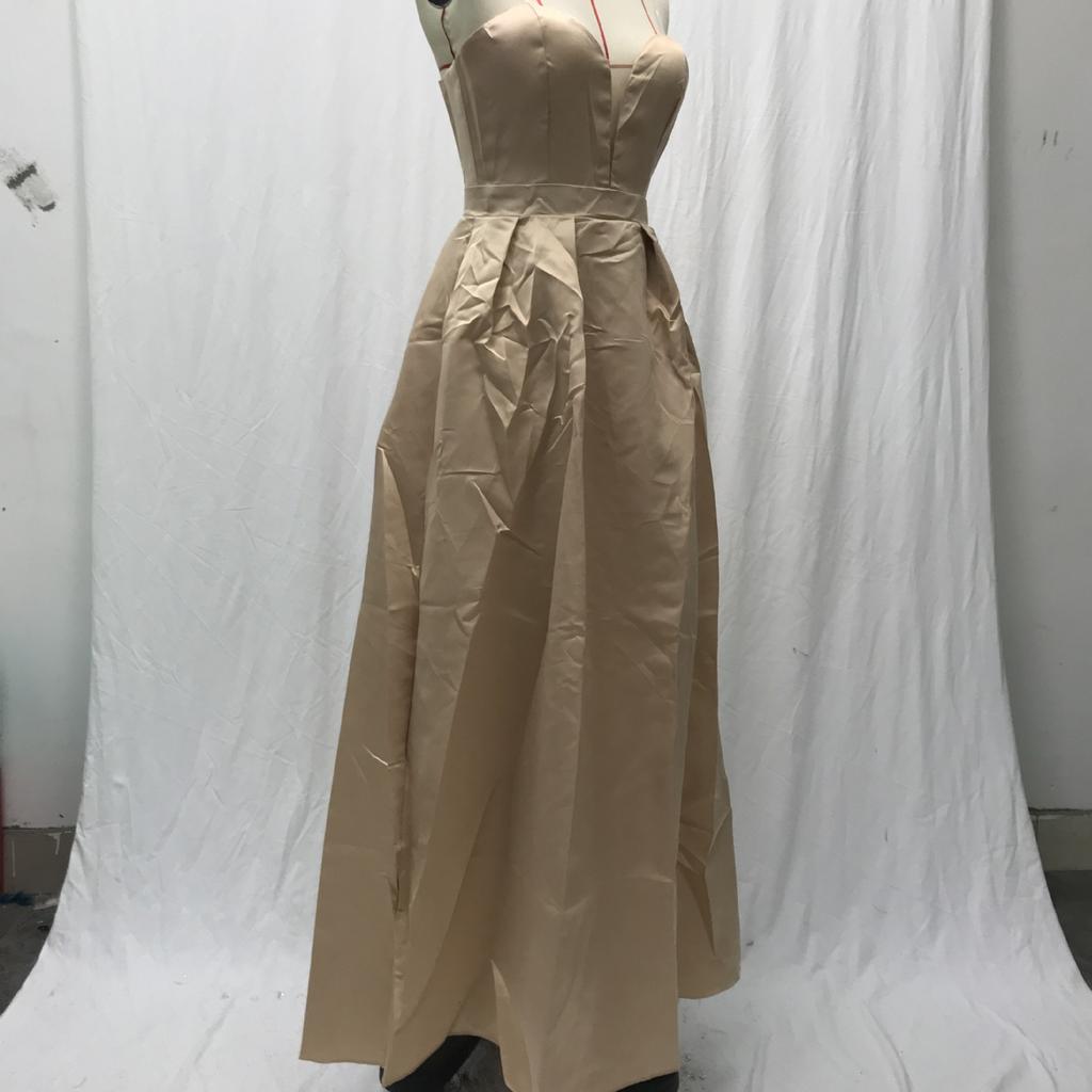 Женское сексуальное платье без рукавов с глубоким V-образным вырезом и разрезом, однотонное, с большим подолом, идеально подходит для свадебных платьев подружек невесты, длинных платьев с высоким разрезом для особых случаев