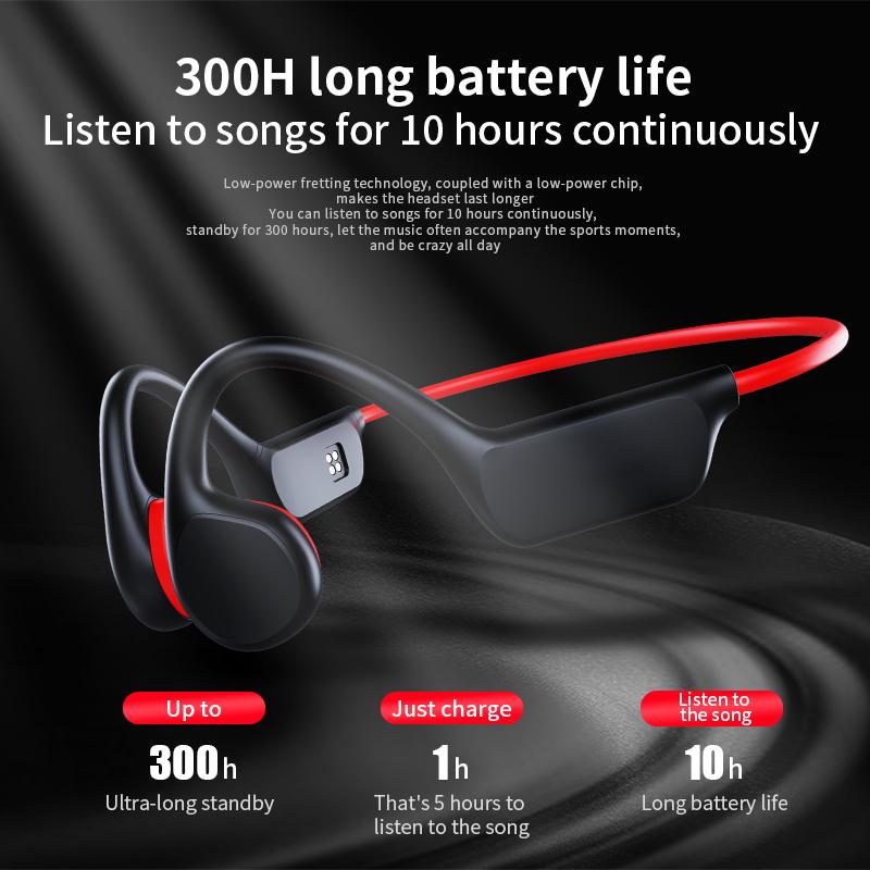 Гарнитура True Bone Conduction IPX8 32 ГБ Bluetooth 5.3 беспроводные наушники для плавания с микрофоном водонепроницаемые упражнения фитнес