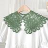 Pearl Decoration Shirt Collar Doll Collar Knitted Shawl Lace Fake Collar  Clothes Accessories