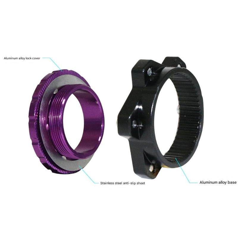 Brake Disc Center Lock Hub Boosts Adapter Cycling Hub Conversion Adapter Center Lock to 6-holes Adapter Easy to Install