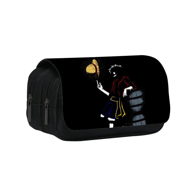 One Piece Large Capacity Double Layer Stationery Bag With Durable Nylon Material