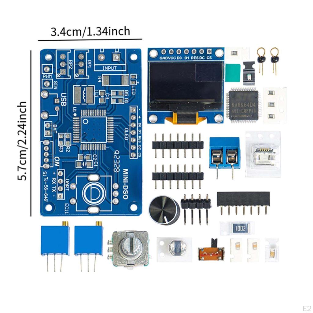 Цифровой осциллограф Электронный набор Образовательный инструмент Простая установка Многофункциональный