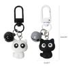Черно-белый кот брелок подвеска на рюкзак брелок для ключей автомобиля аксессуары для сумки