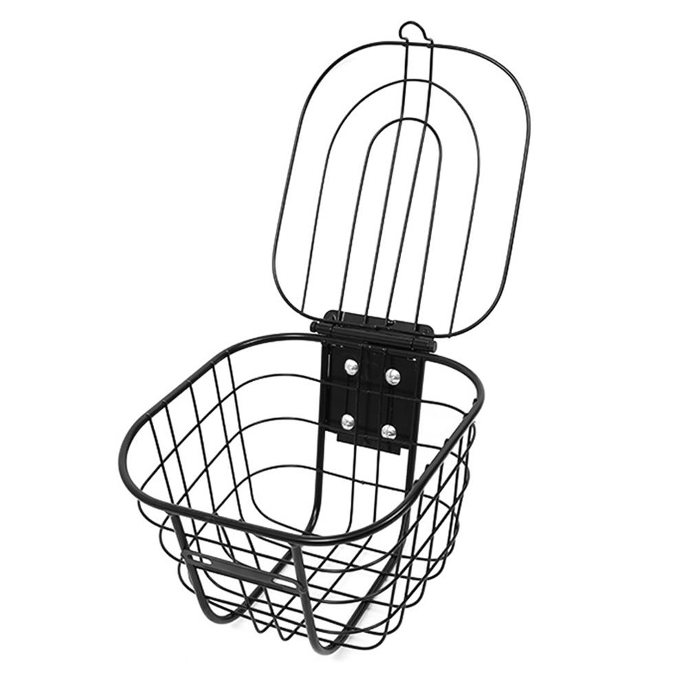 Корзина для электровелосипеда Держатель передней корзины для скутера Корзина для велосипеда из нержавеющей стали Передняя корзина для велосипеда