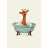 Funny Otter Toilet Paper Duck Reading on Toilet Poster Raccoon Animal Wall Art Bathroom Canvas Painting Print Nursery Home Decor