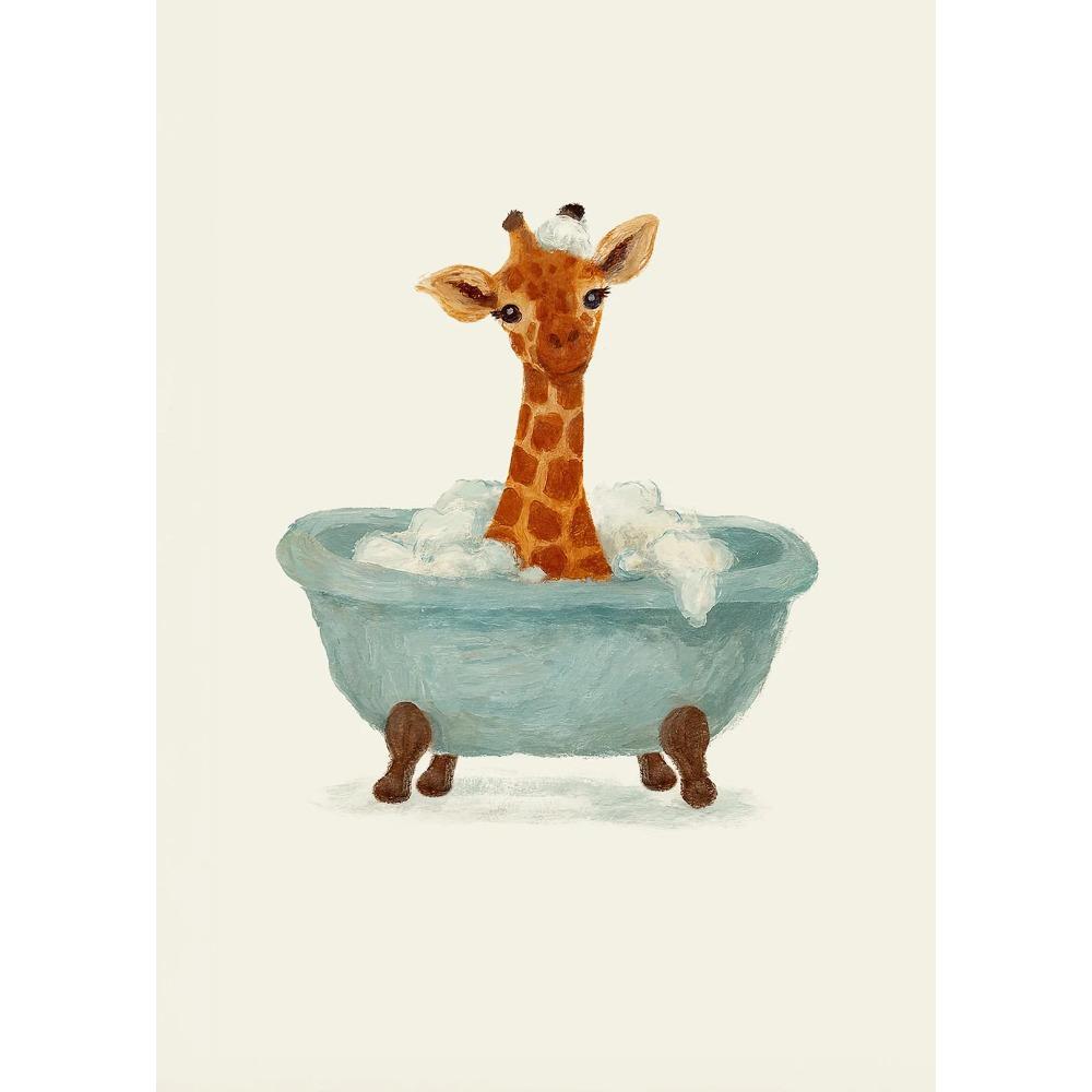 Funny Otter Toilet Paper Duck Reading on Toilet Poster Raccoon Animal Wall Art Bathroom Canvas Painting Print Nursery Home Decor