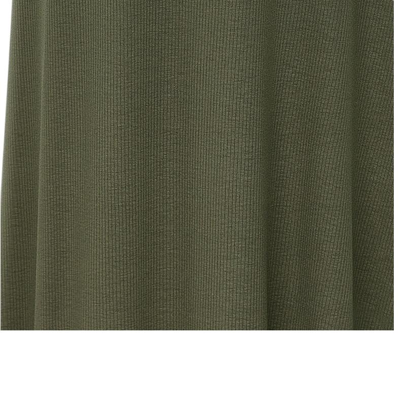 Трикотажная юбка Женская мода Элегантные эластичные юбки трапециевидной формы с разрезом и высокой талией