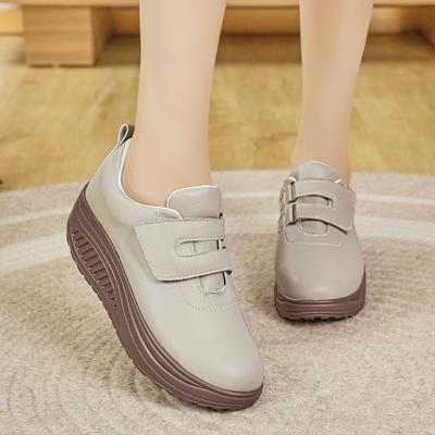 Женские мокасины на платформе, массивные, женские, летние, повседневные, черные, офисные, женские, толстая подошва, увеличивающая рост, туфли Shake