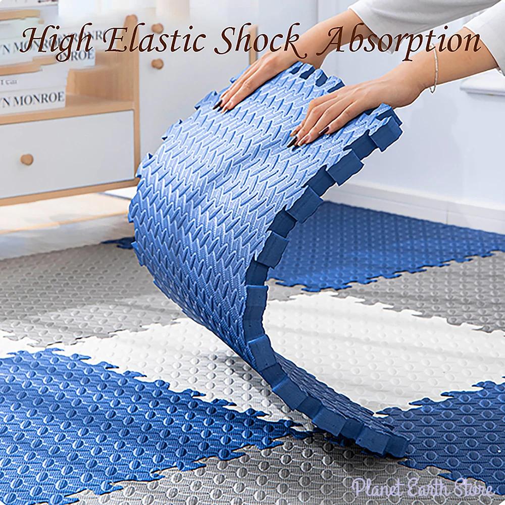 Пенопластовый детский игровой коврик Коврик-пазл Детские сцепляющиеся плитки для упражнений Коврики Напольная плитка Ковер для игрушек Мягкий ковер Детский игровой коврик 30*1см