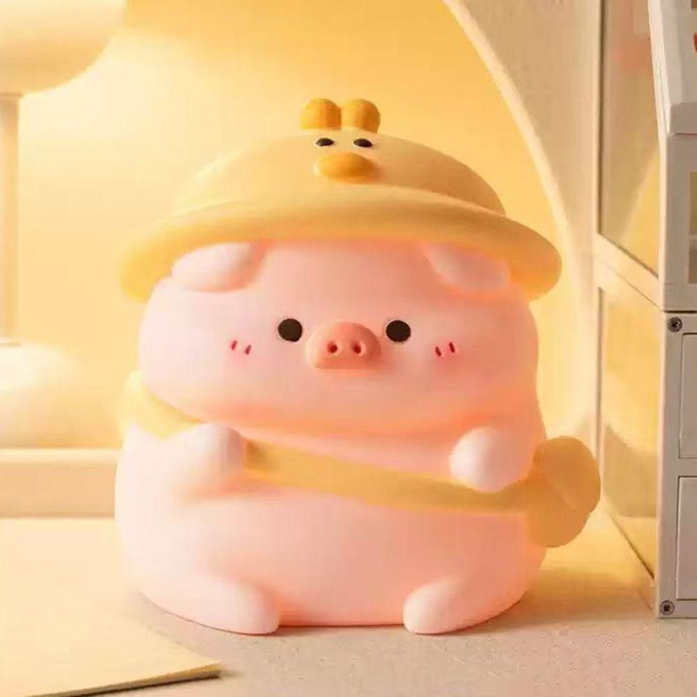 Resistant Fall Cute Piggy Bank Large Capacity Saving Box Cartoon Pig Money Box Students Gifts