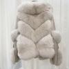 Зимняя женская стеганая повседневная куртка из искусственного меха лисы в западном стиле, свободная высококачественная шуба из искусственного меха