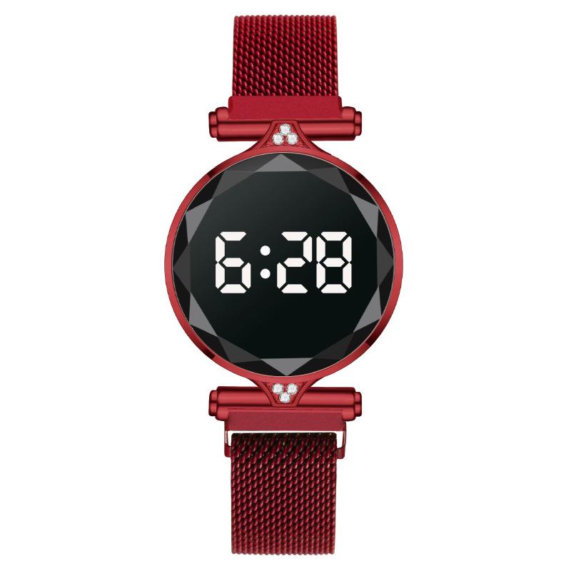 Женские стразы LED Магнитные Модные часы